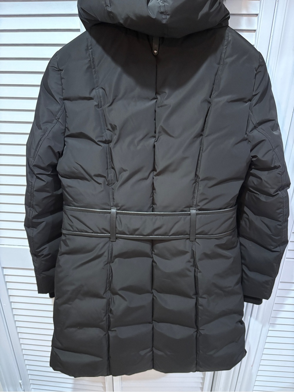 Mackage Black Puffer Coat with Golden Brown Faux Fur Trim - Picture 3 of 17